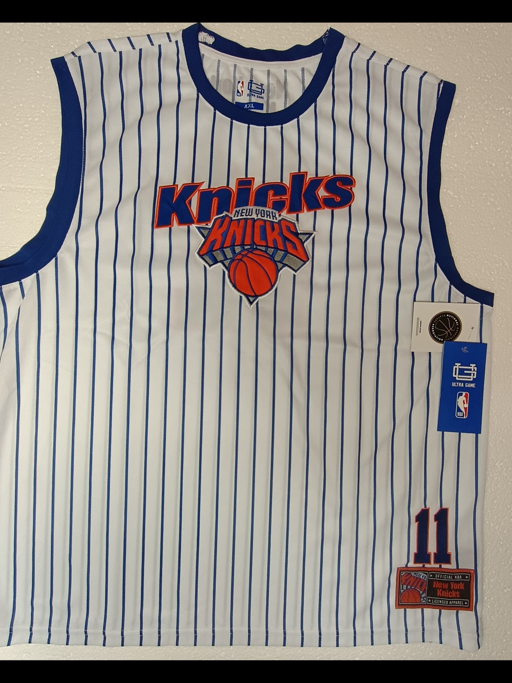 NWT NBA Knicks Jalen Brunson White And Blue Jersey XXL